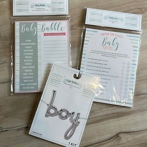 Boy baby shower games and balloon